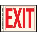 Hy-Ko Exit (6In Letters) Phosphorescent Vinyl Sign 8" x 10", 10PK A11118